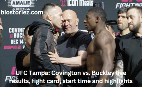 UFC Tampa: Covington vs. Buckley live results, fight card, start time and highlights